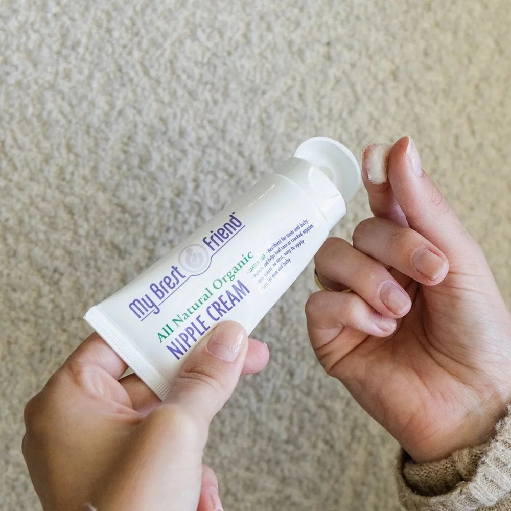 MY BREST FRIEND All Natural Nipple Cream For Breastfeeding (NIB) Lanolin Free